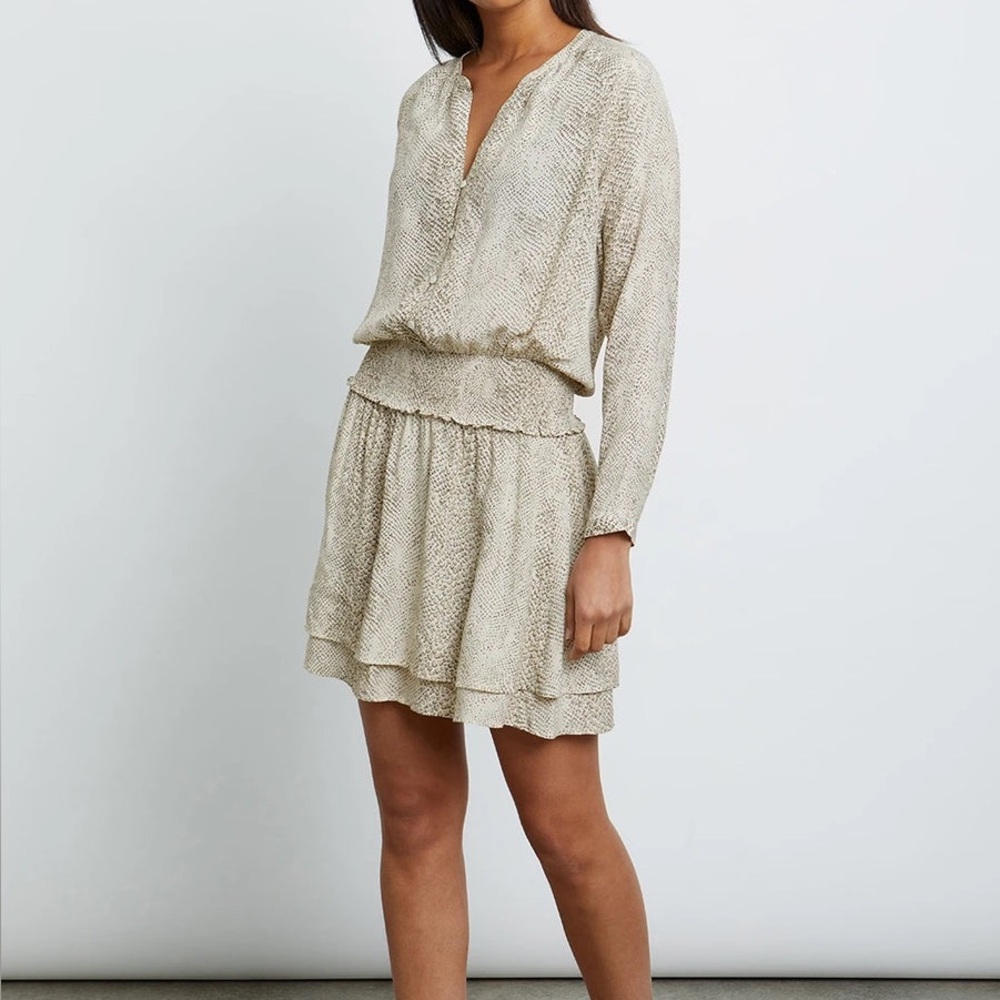 Rails Jasmine Cream Snakeskin Mini Dress